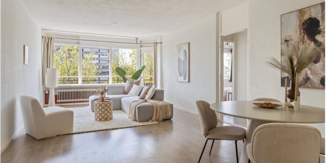 Verkoopstyling Kanaleneiland woonkamer